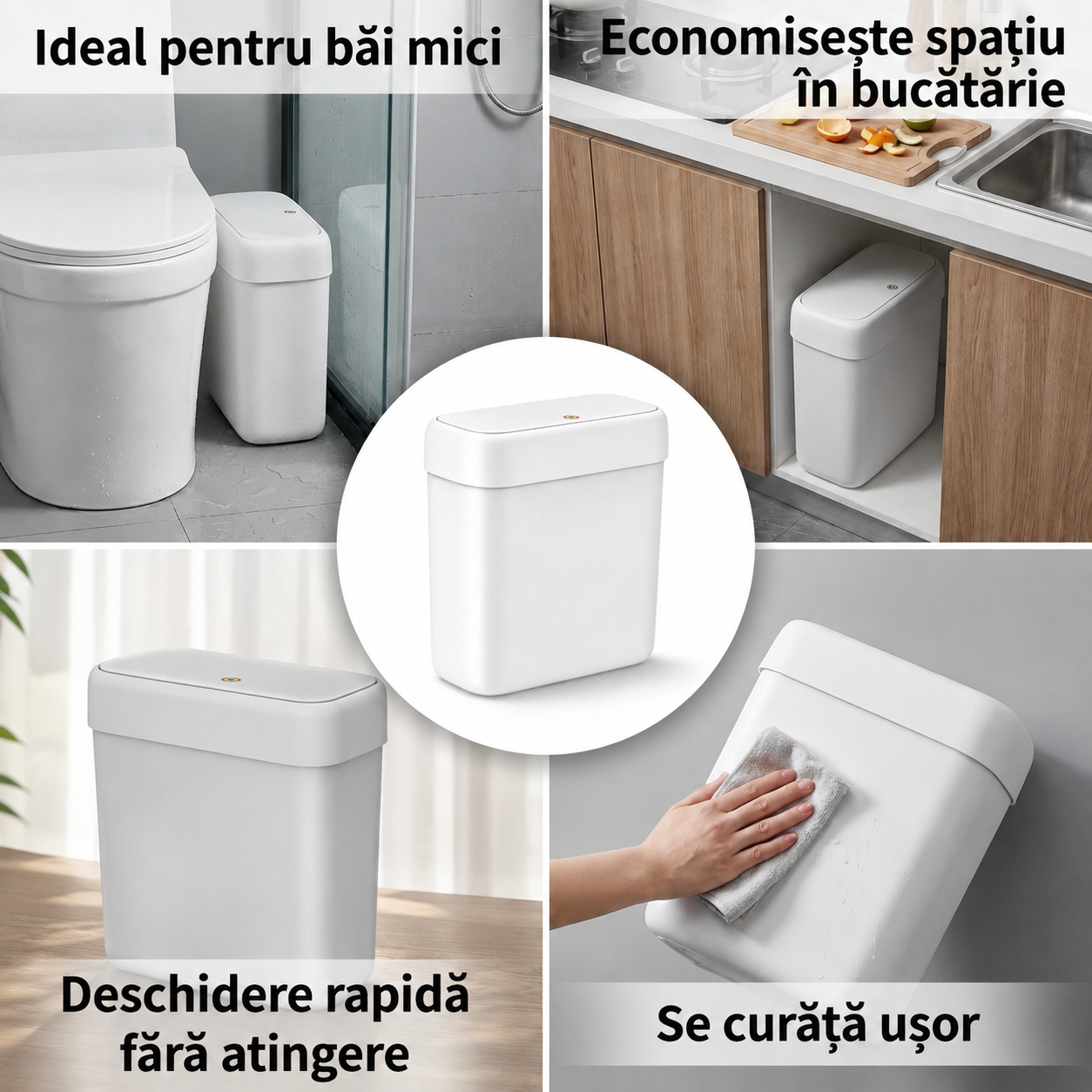 Coș Gunoi Mini Capac