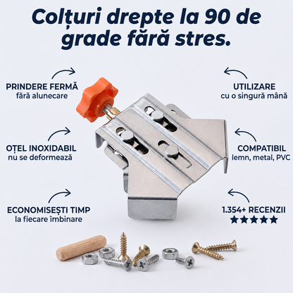 Clemă Unghiulară pentru Tâmplărie