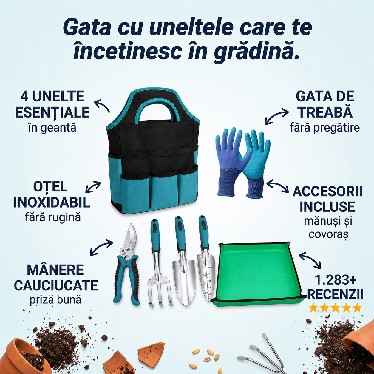 Set Unelte Grădinărit