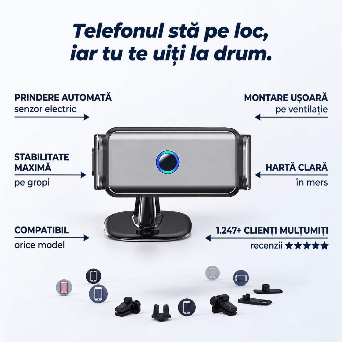 Suport Auto Electric Telefon