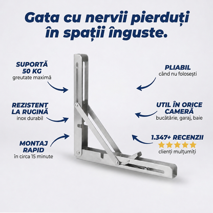 Suport Rabatabil Rafturi Inox