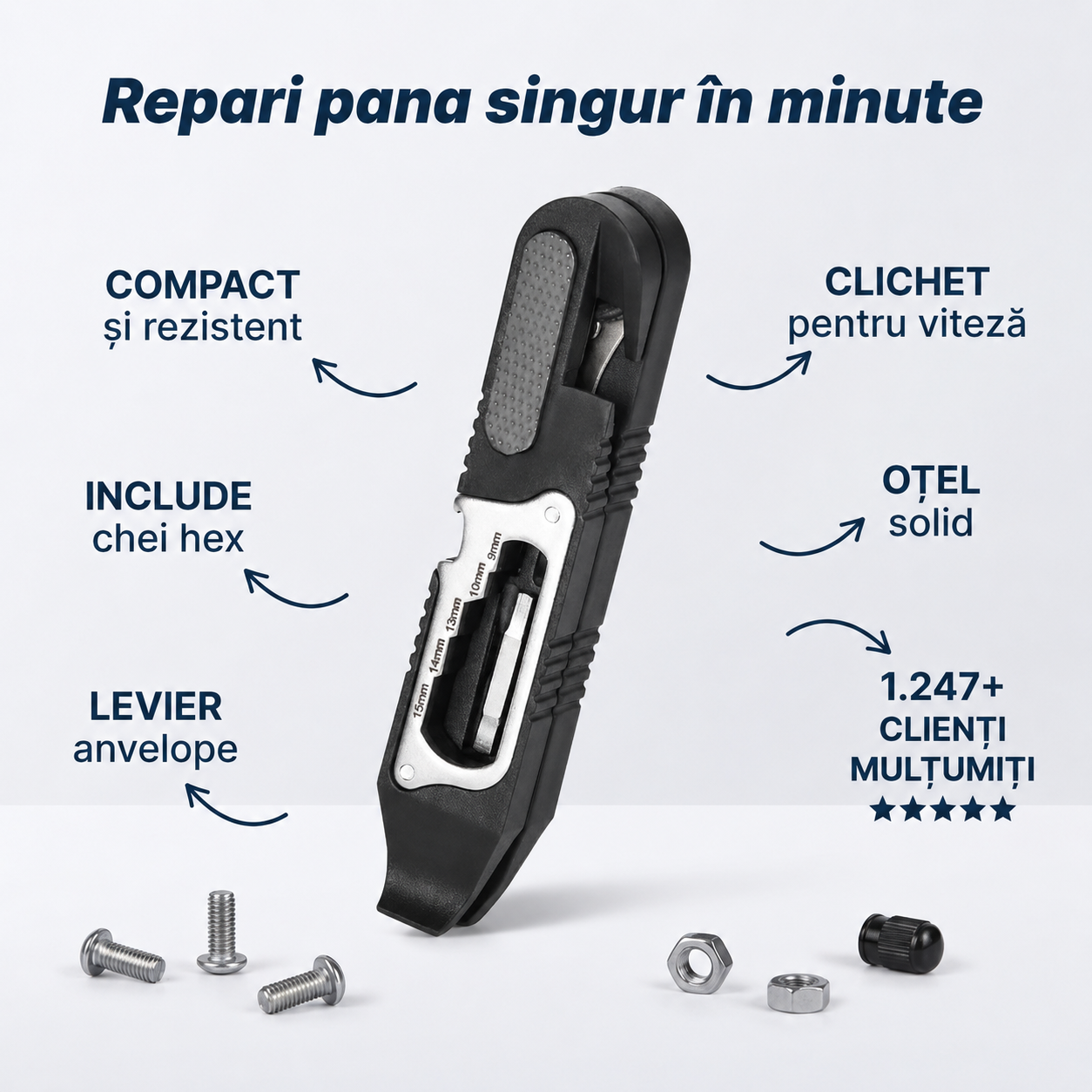 Kit Reparare Bicicletă Portabil