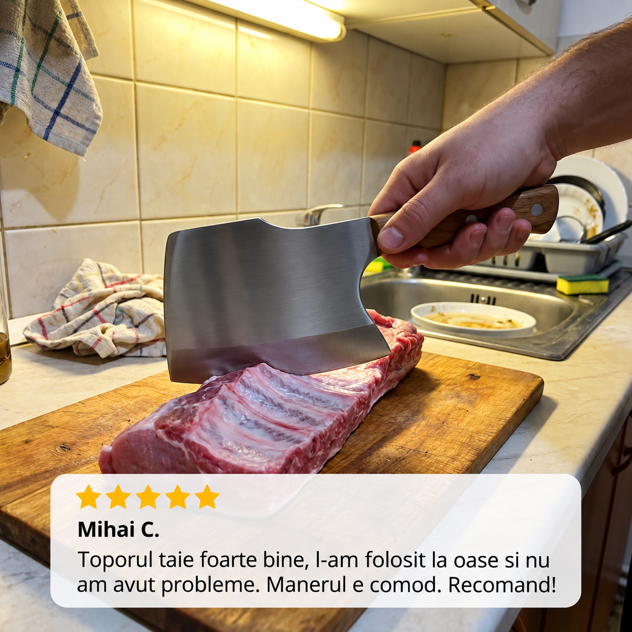 Topor Bucătărie Oțel Inoxidabil