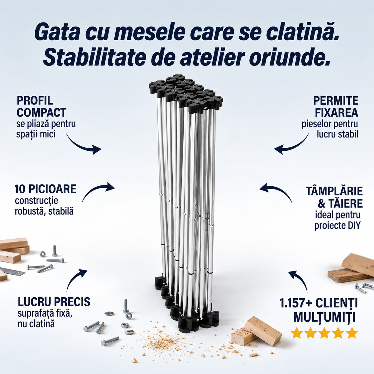 Banc Lucru Pliabil Tâmplărie