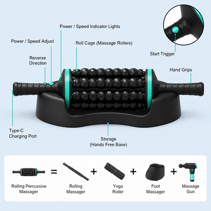 Pistol Masaj Muscular Portabil