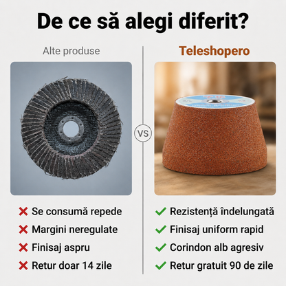 Cupă Șlefuit Corindon Alb