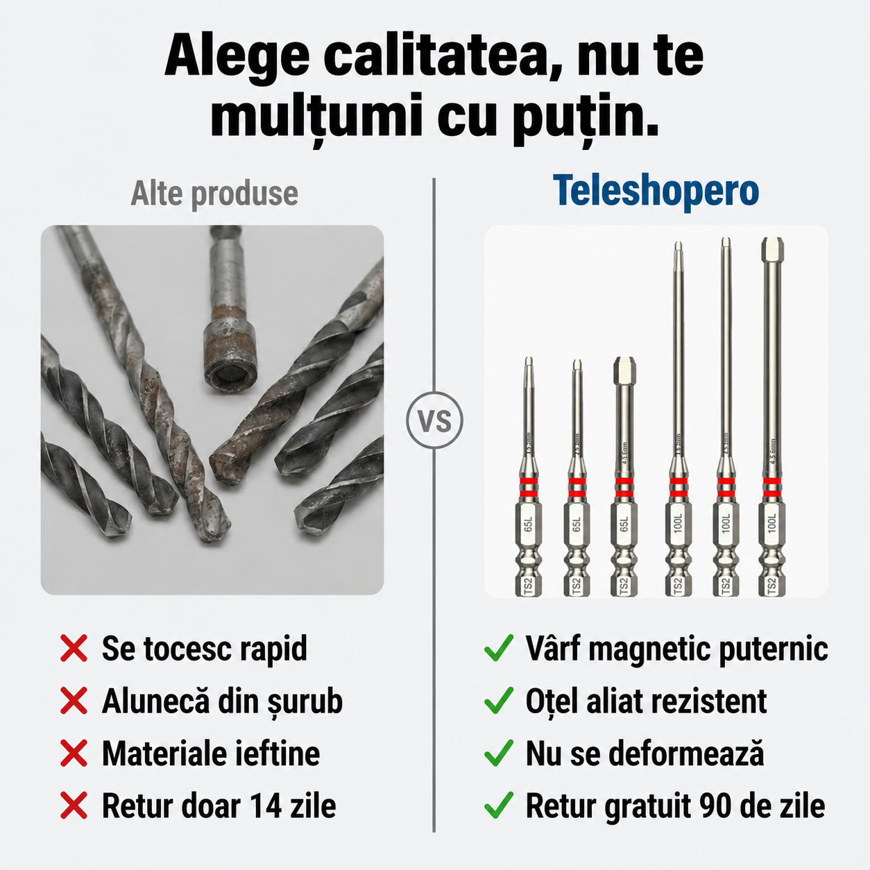 Biți Hex Șurubelniță