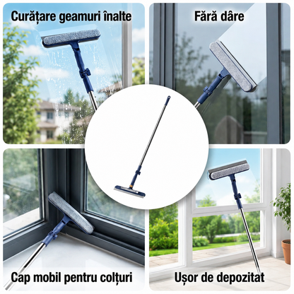 Curățător Geamuri Telescopic Reglabil