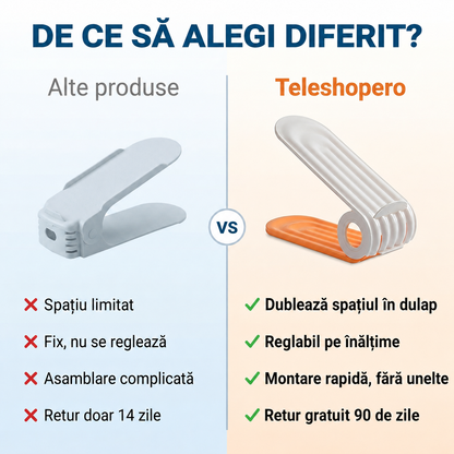 Organizator Încălțăminte Reglabil Dublu