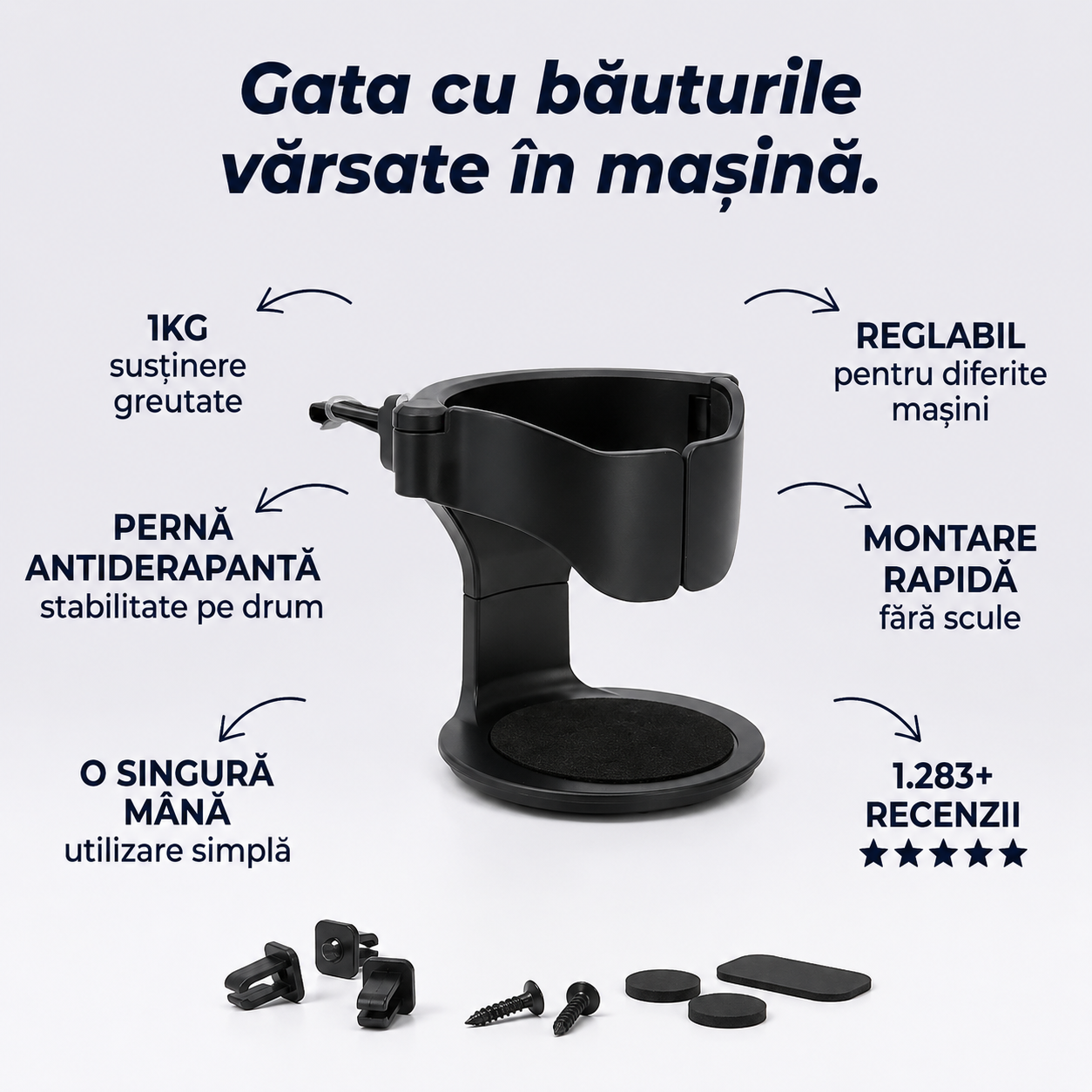 Suport Pahar Auto Ventilație