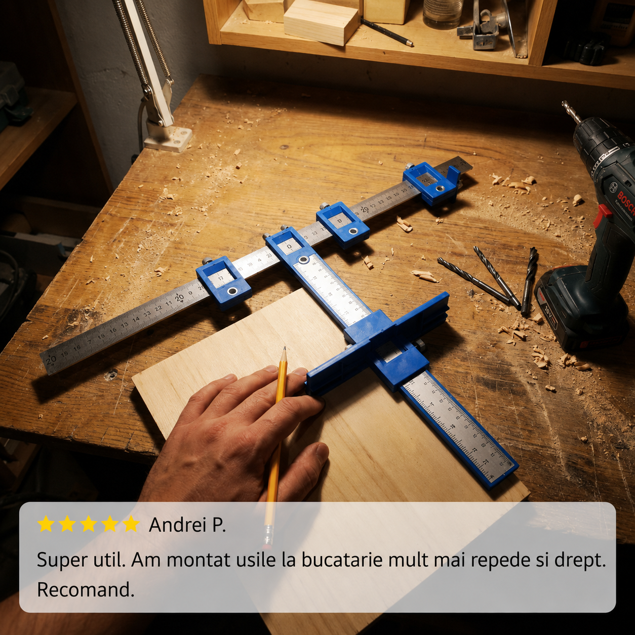 Jig Reglabil Găurire Precisă