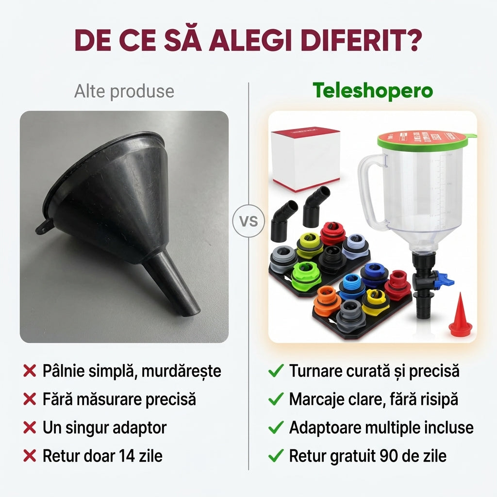 Trusă pâlnii măsurare auto