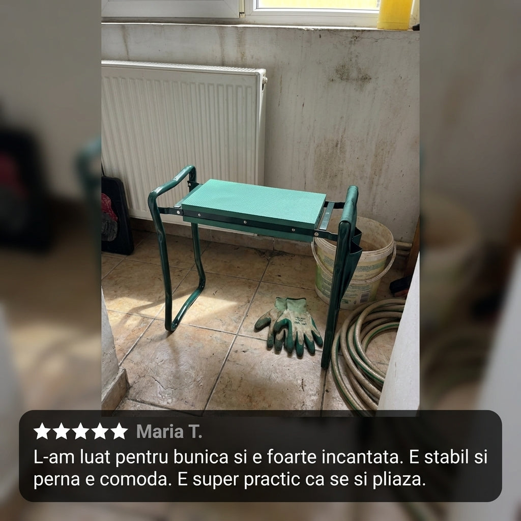 Scaun Grădină cu Genunchieră