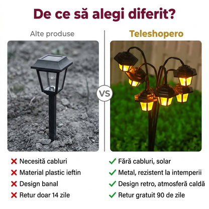 Lumină Solară Vintage Grădină