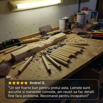 Set Unelte Sculptat Lemn