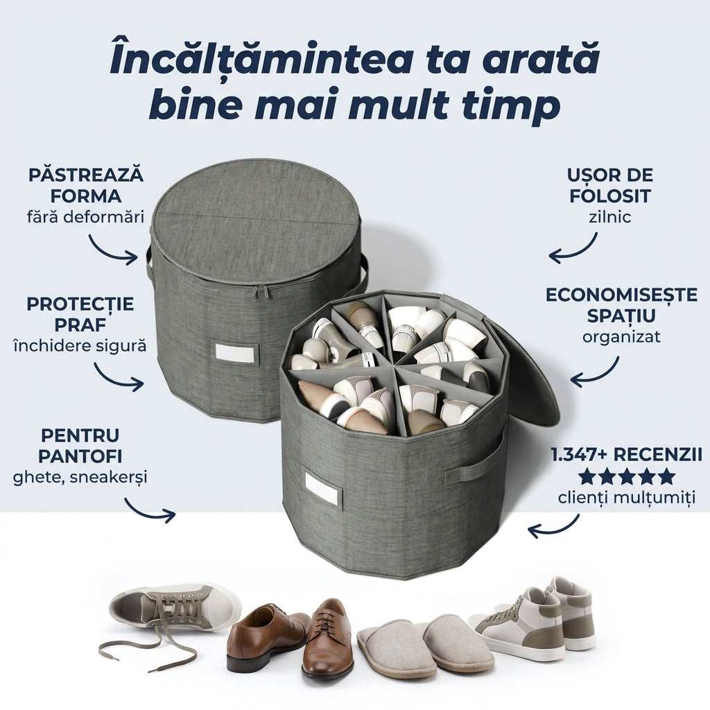 Organizator Rotund pentru Pantofi