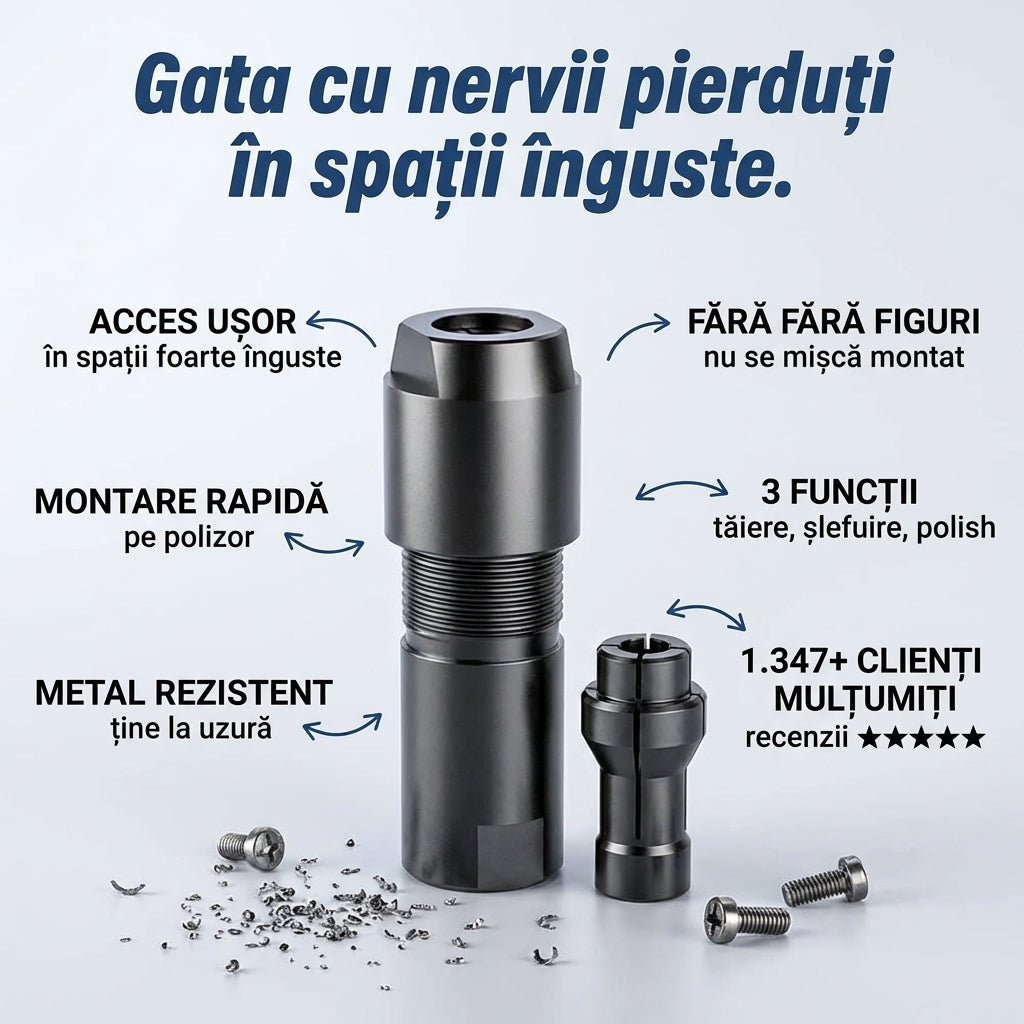 Adaptor Unghiular 3/6 mm Polizor tip M14