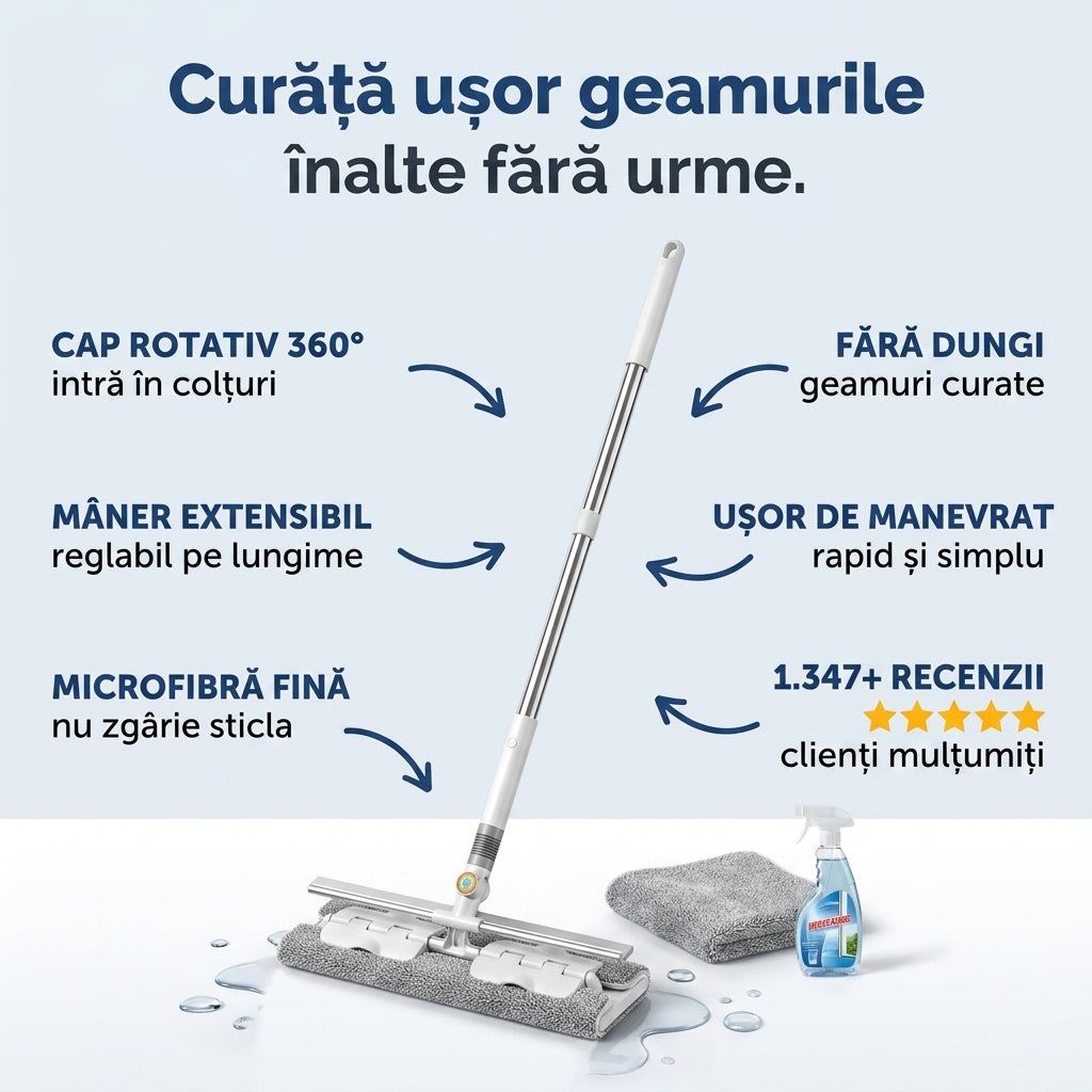 Mop Geam Extensibil