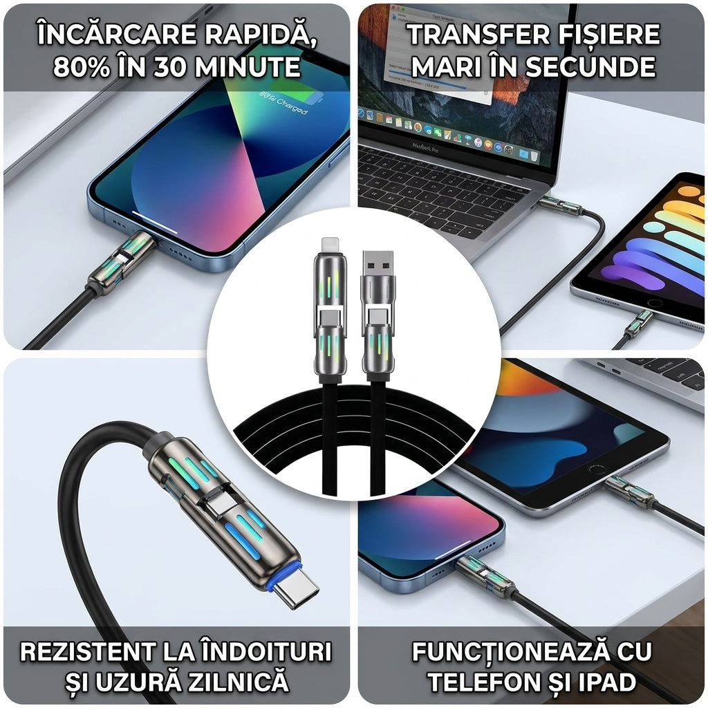 Cablu USB-C Lightning Rapid