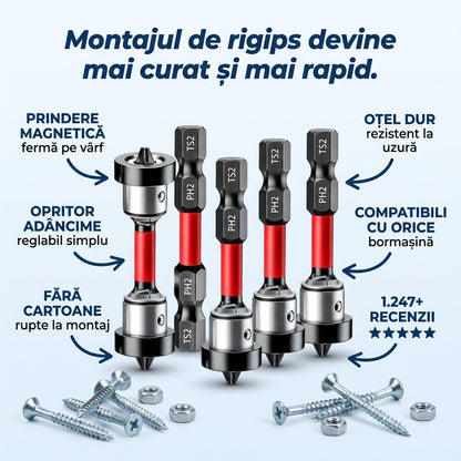 Biți Rigips cu Opritor