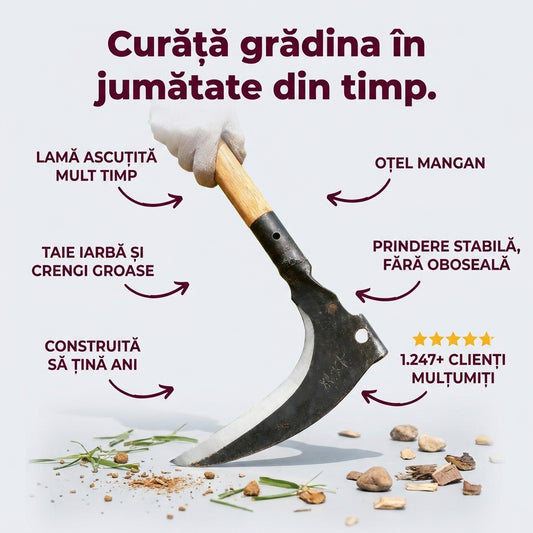 Machetă Coasă Oțel Mangan