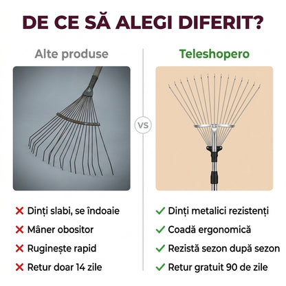 Greblă Robustă pentru Grădină
