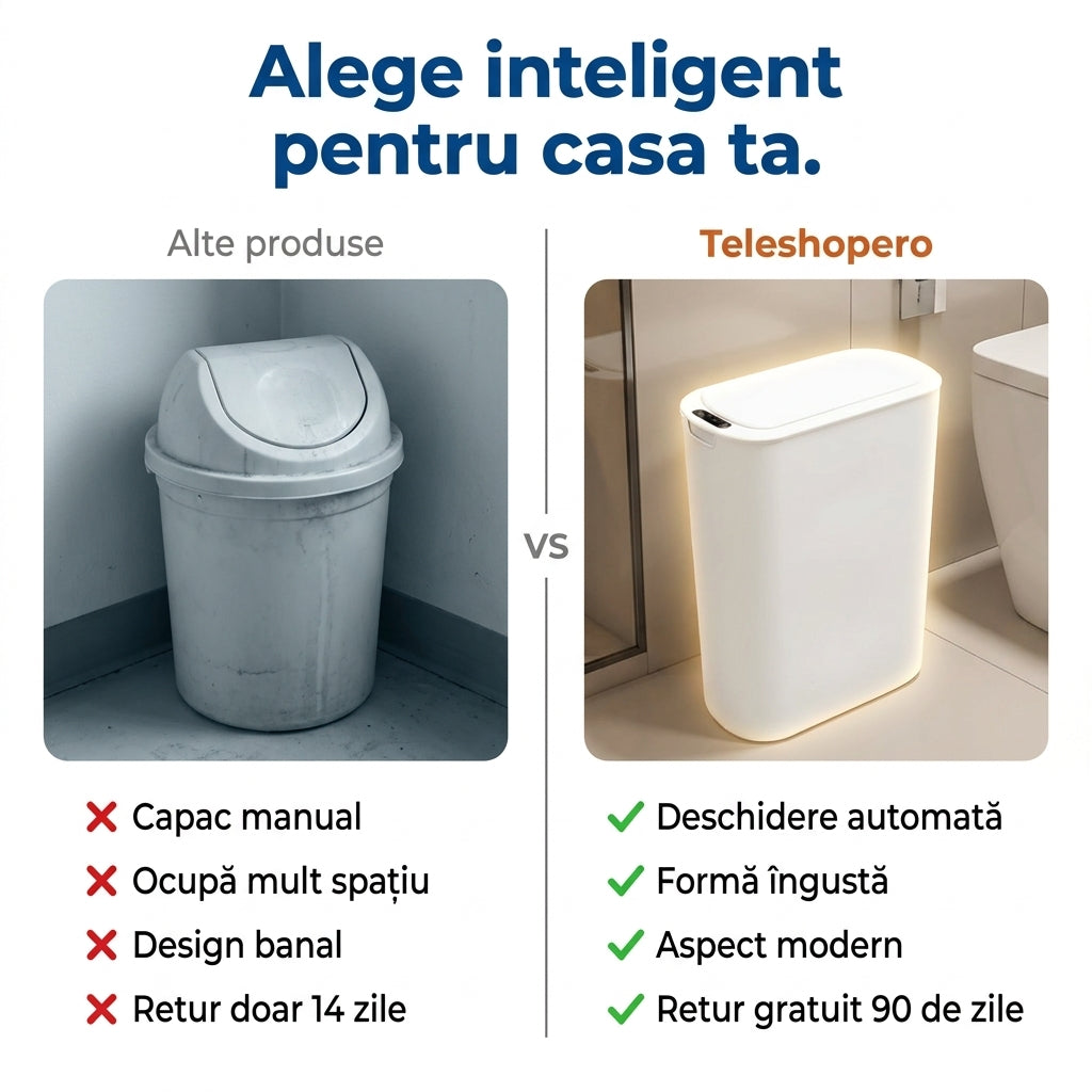 Coș Gunoi Inteligent Îngust