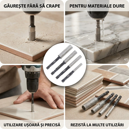 Set Burghie Diamantate Plăci