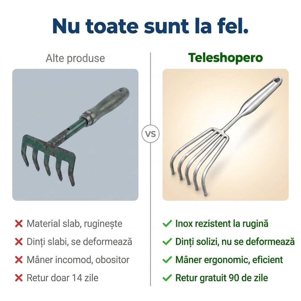 Greblă Inox Multifuncțională Grădină