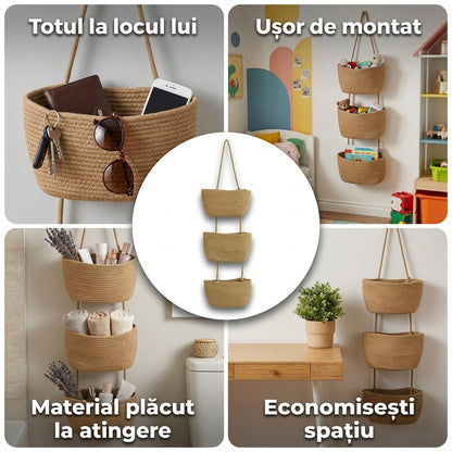 Coș Suspendat Din Bumbac