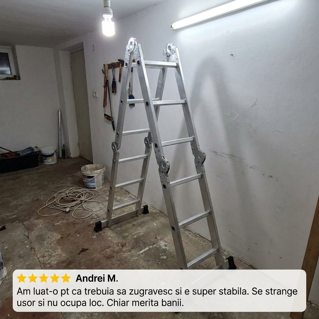 Scară Pliabilă Din Aluminiu