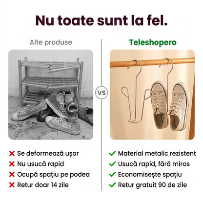 Uscător Pantofi Metalic Agățabil