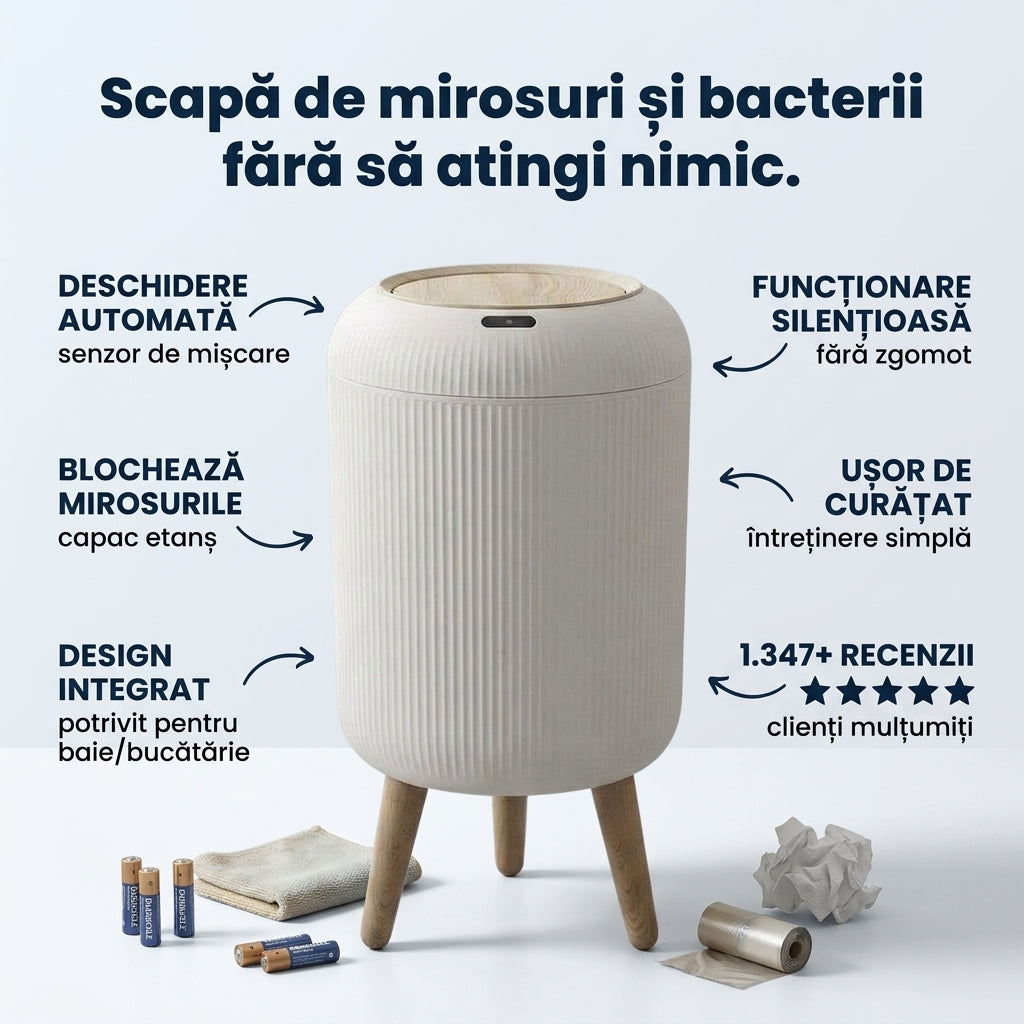 Coș Gunoi cu Senzor