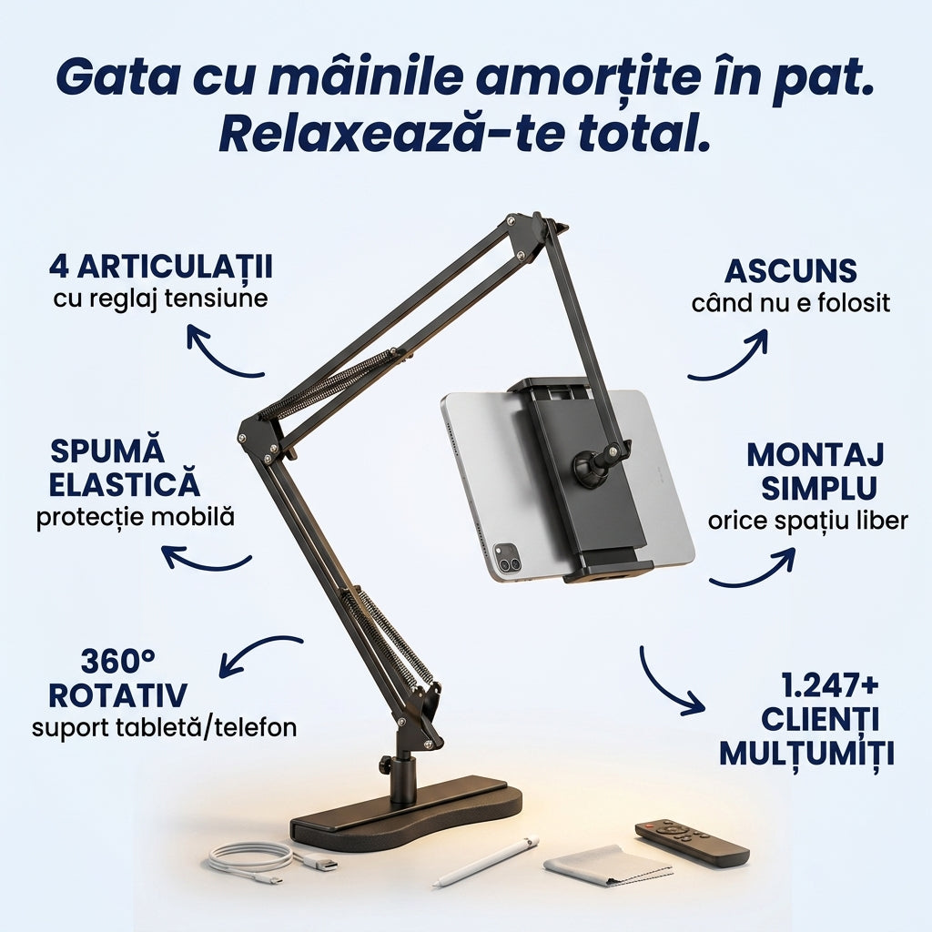 Suport Retractabil Telefon Tableta