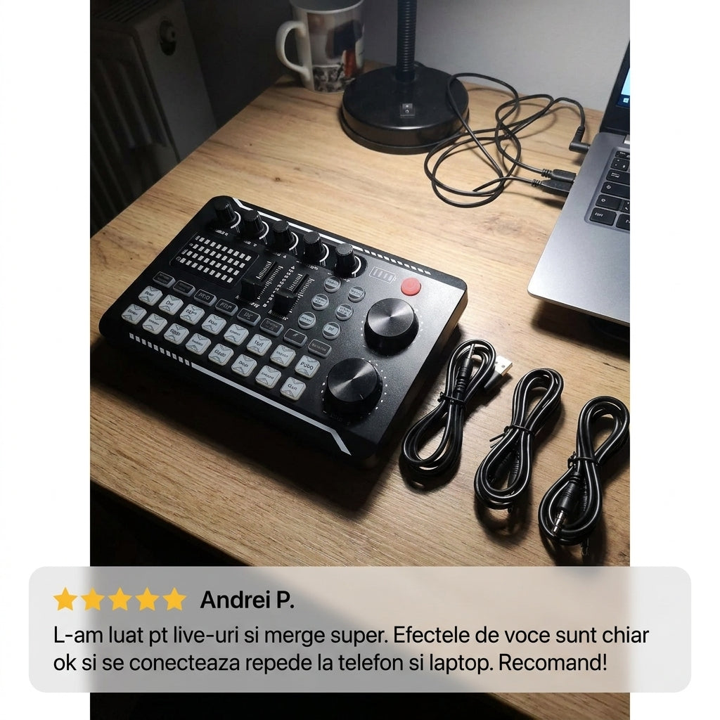 Mixer Audio pentru Transmisiuni Live