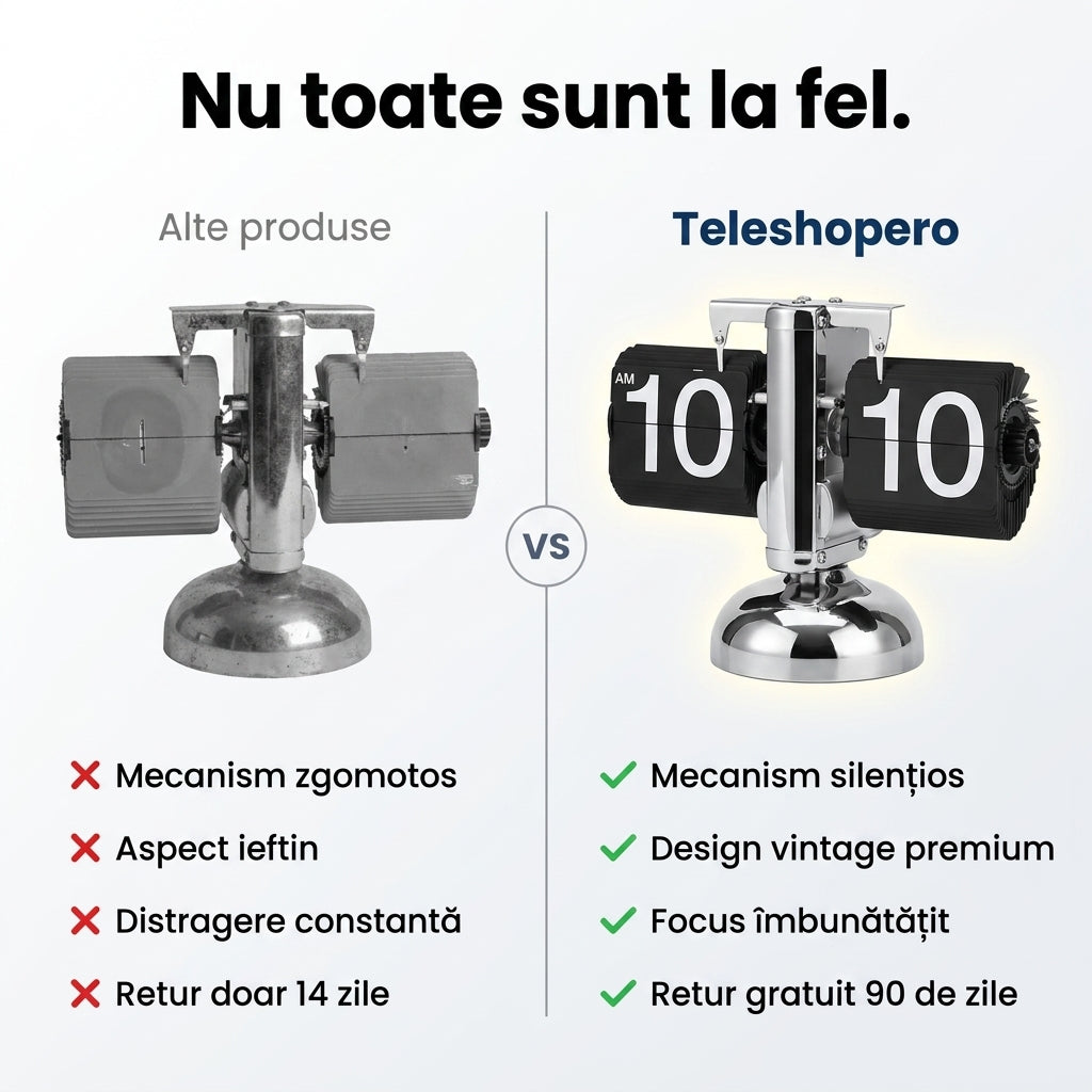 Ceas Flip Retro Birou