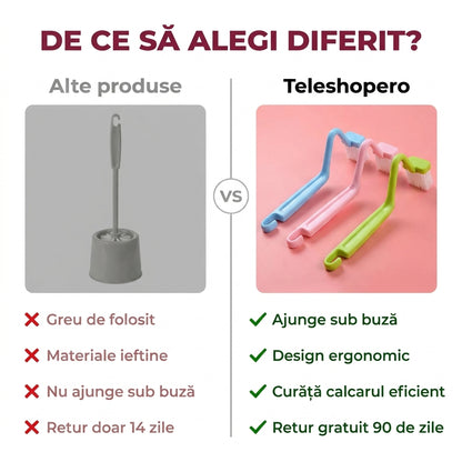 Set 3 Perii Curățare Toaletă