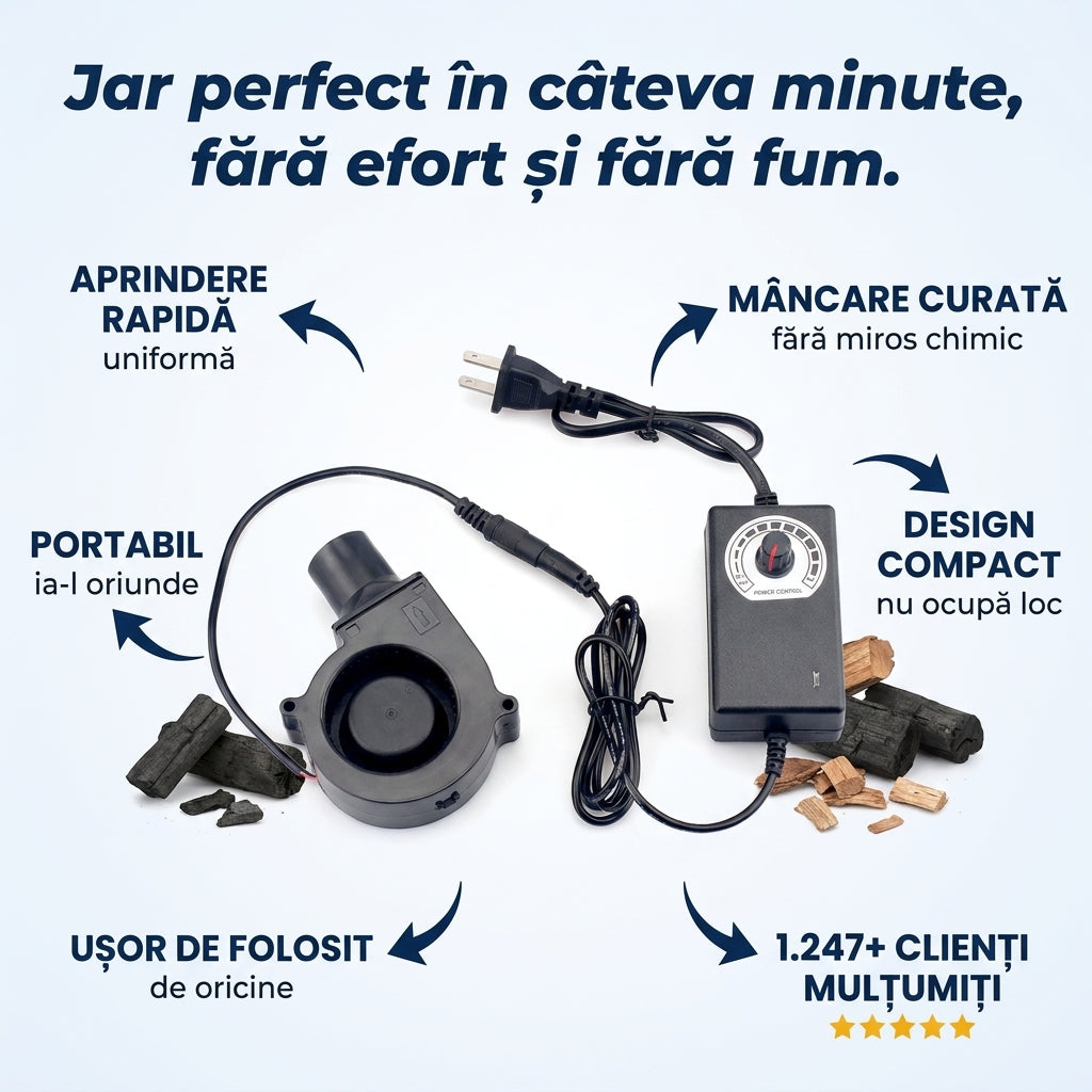 Suport Ventilator Grătar Portabil