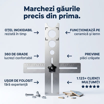 Locator Găuri Ceramică Portabil