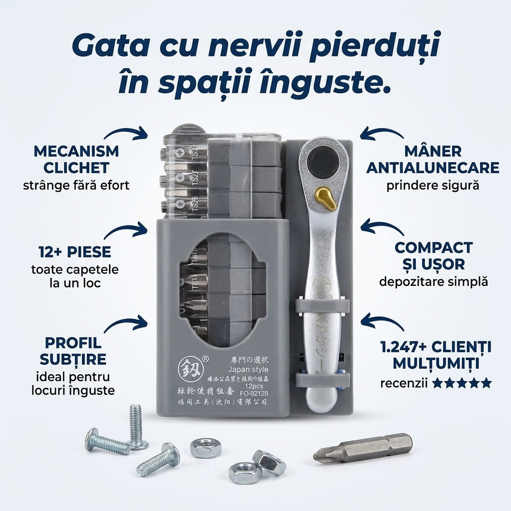 Set Șurubelniță Cu Clichet