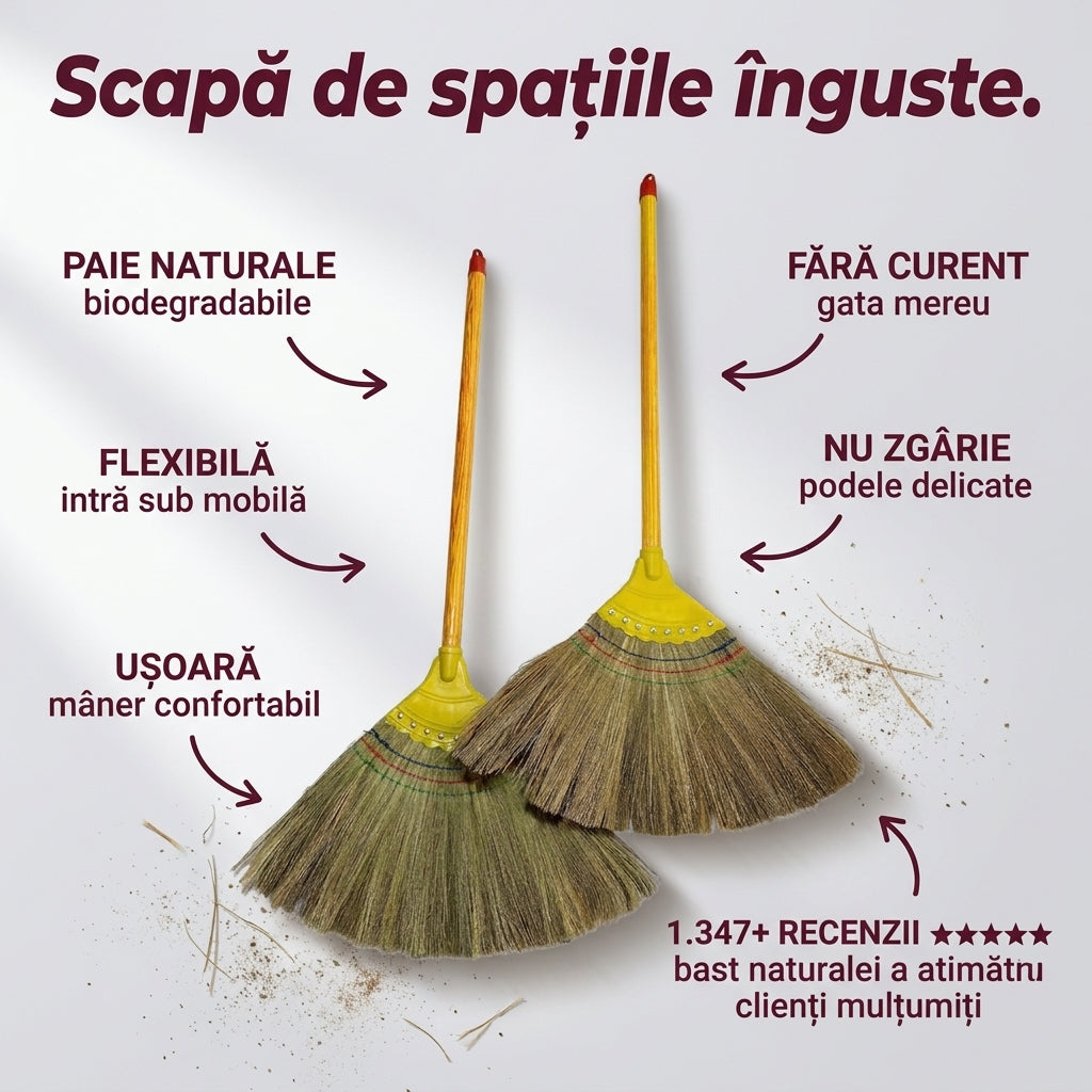 Mătură Paie Naturale Rezistentă