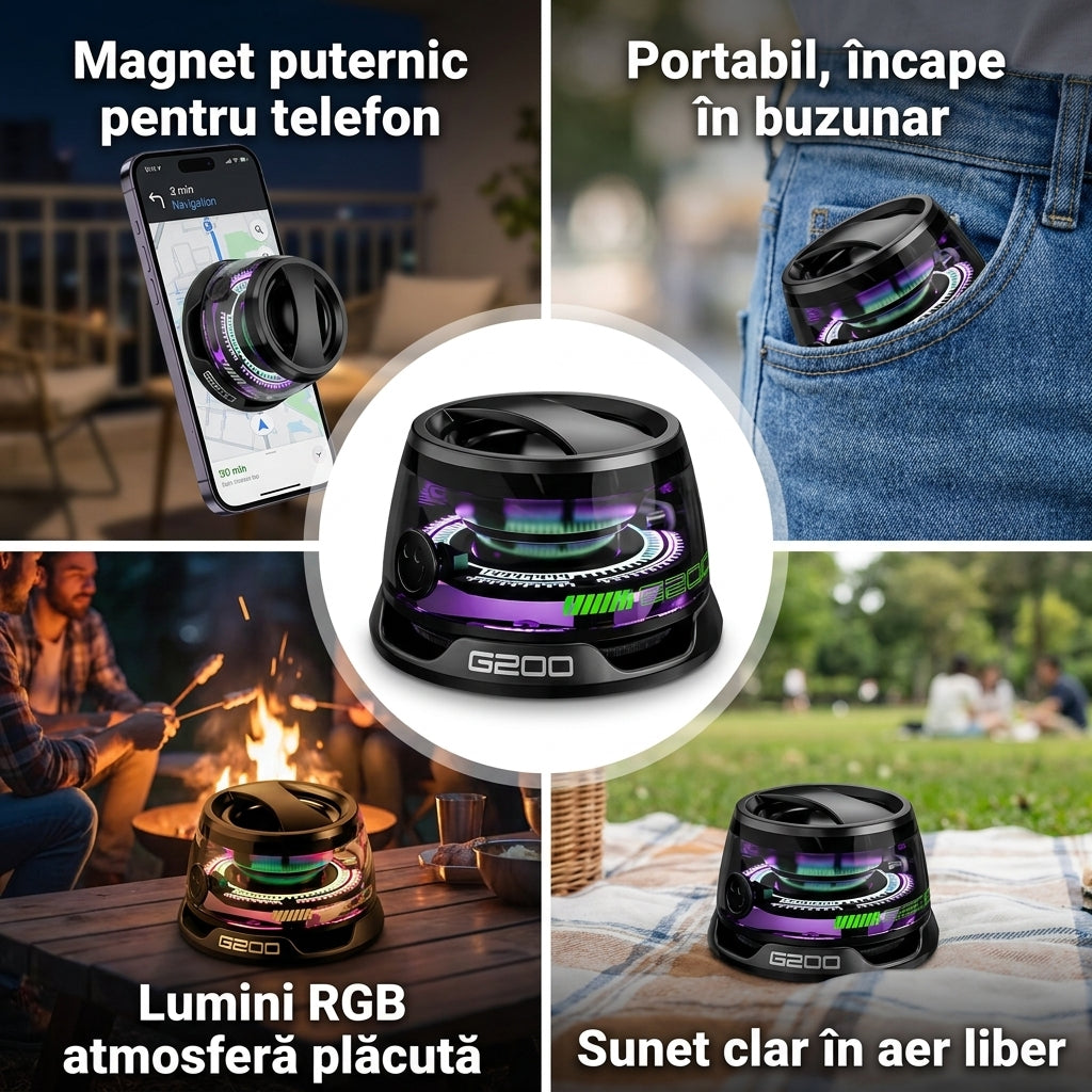 Boxă Magnetică Portabilă LED