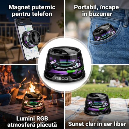 Boxă Magnetică Portabilă LED