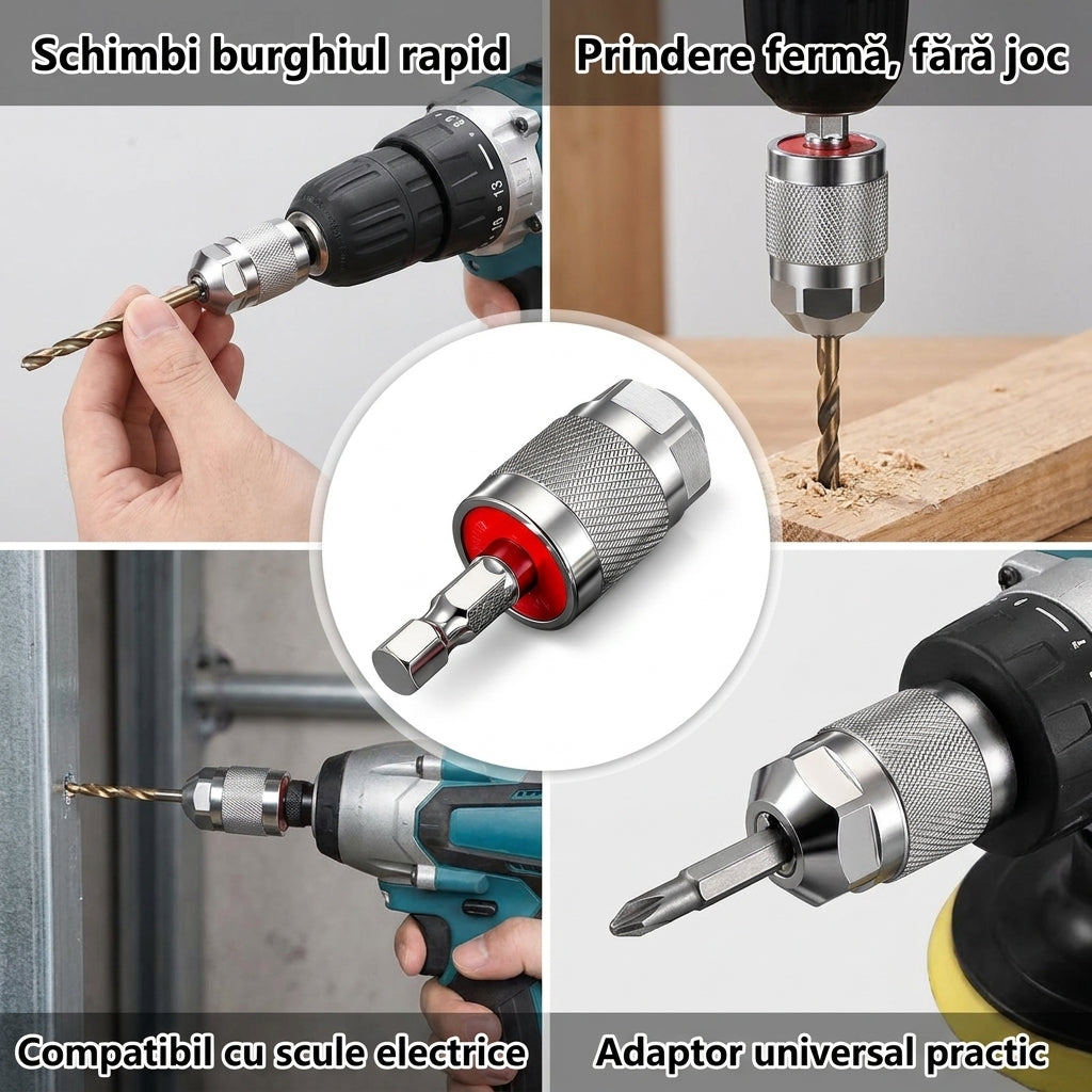 Adaptor Hexagonal pentru Burghie