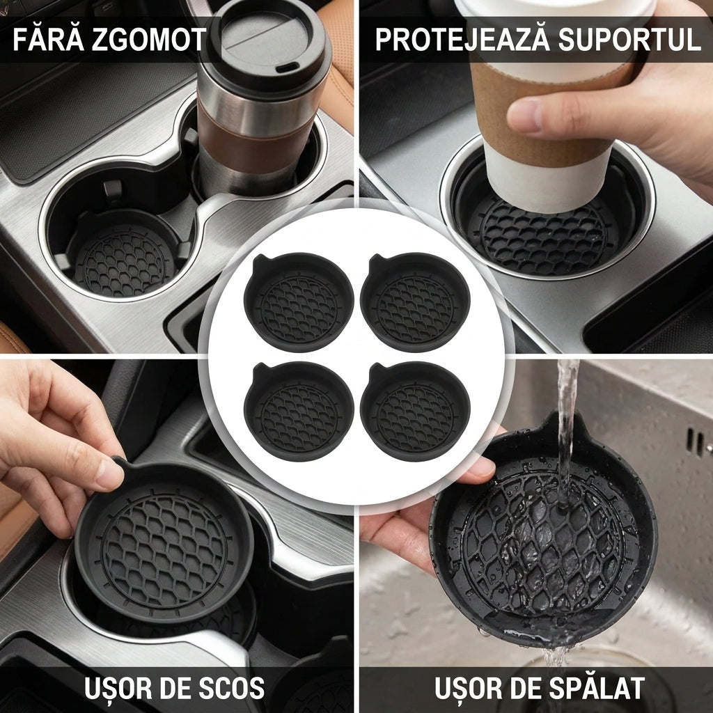 Set 2 Inserții Silicon Suport Pahare