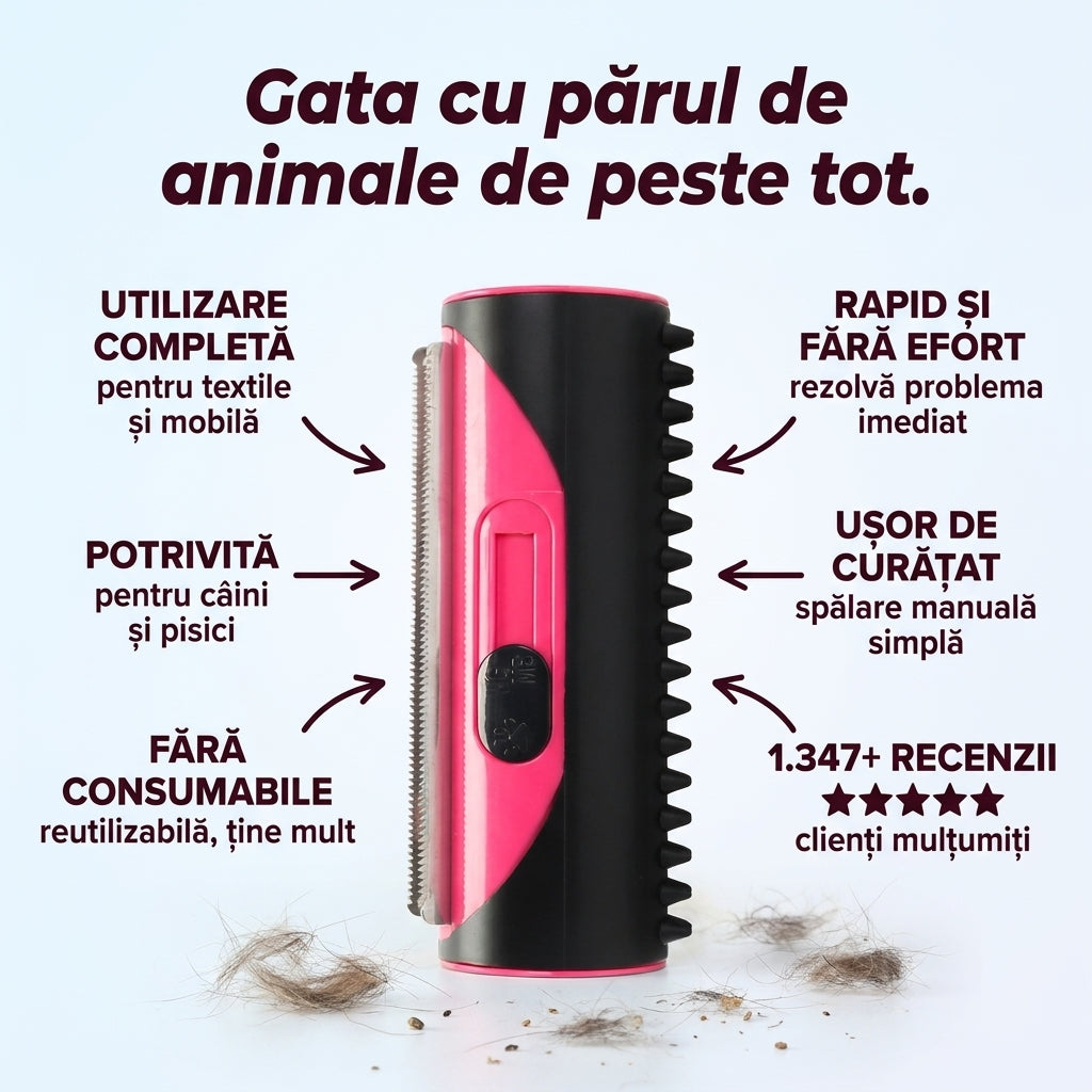 Perie Dublă Păr Animale