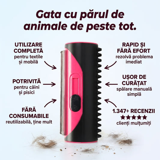 Perie Dublă Păr Animale