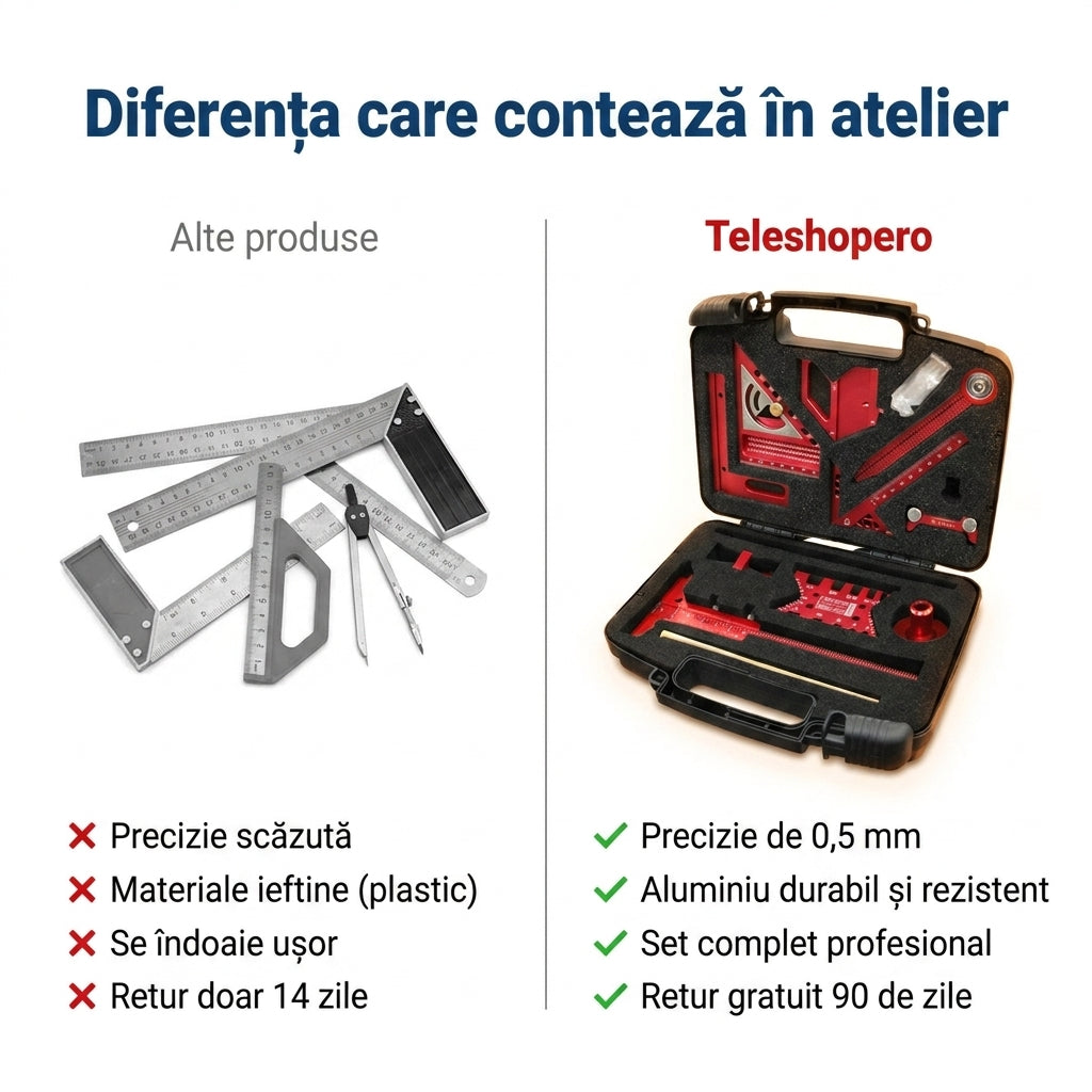 Set Scule Tâmplărie Precizie