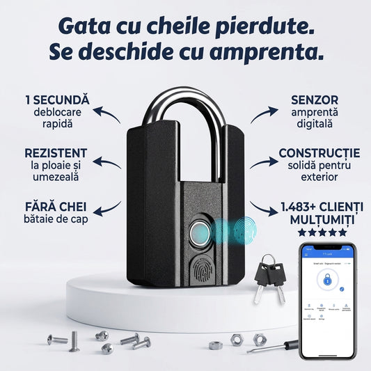 Lacăt Inteligent cu Amprentă