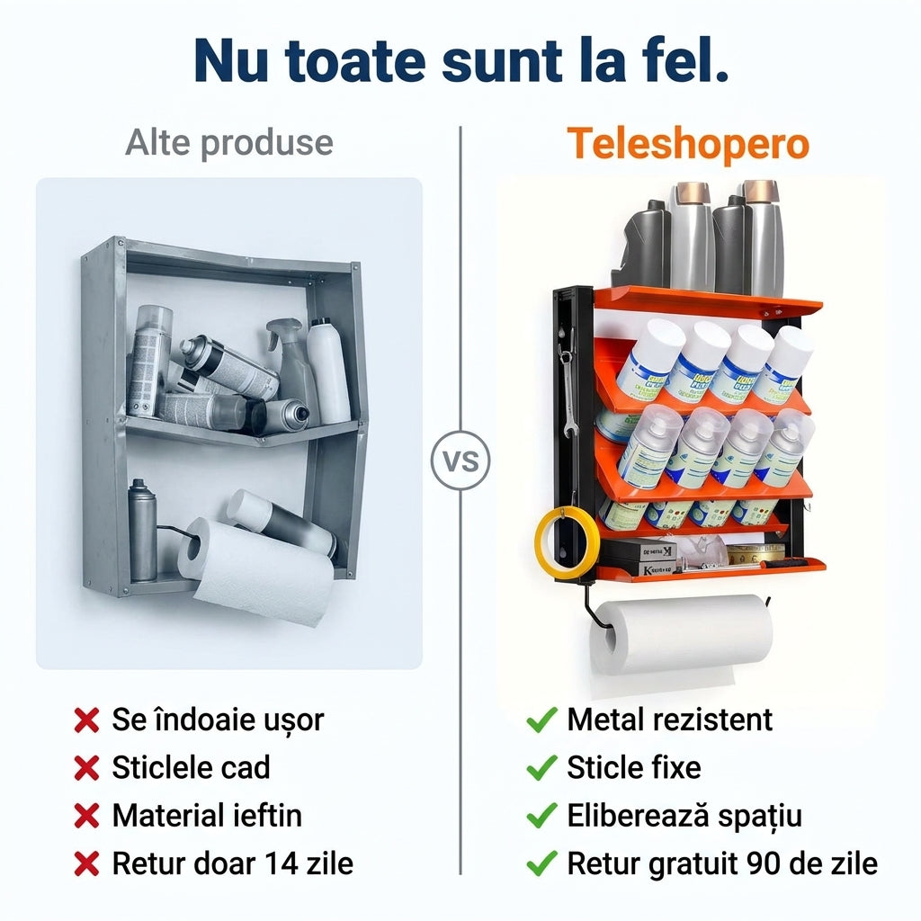 Suport Metalic Sticle Șervețele